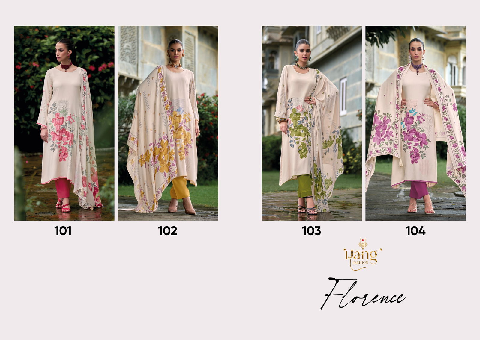 Florence By Rang Wool Digital Printed Dress Material Wholesale Price In Surat